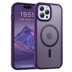 iPhone 15 Pro Max Case Magnetic Phone Case Compatible with MagSafe, Soft TPU Bum